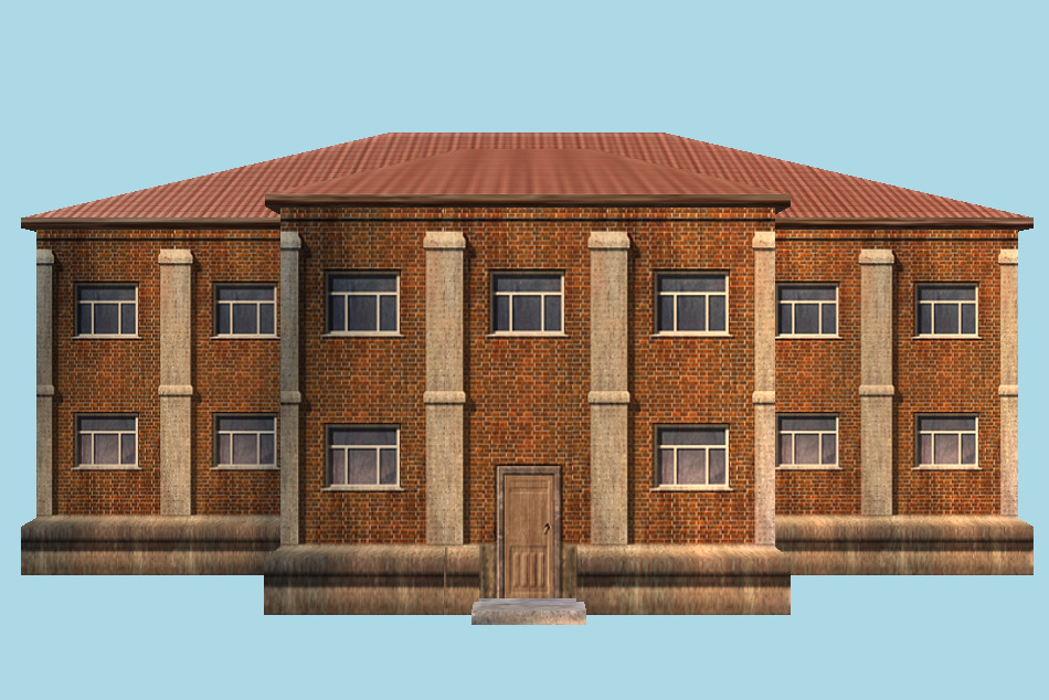 Building School 3d model